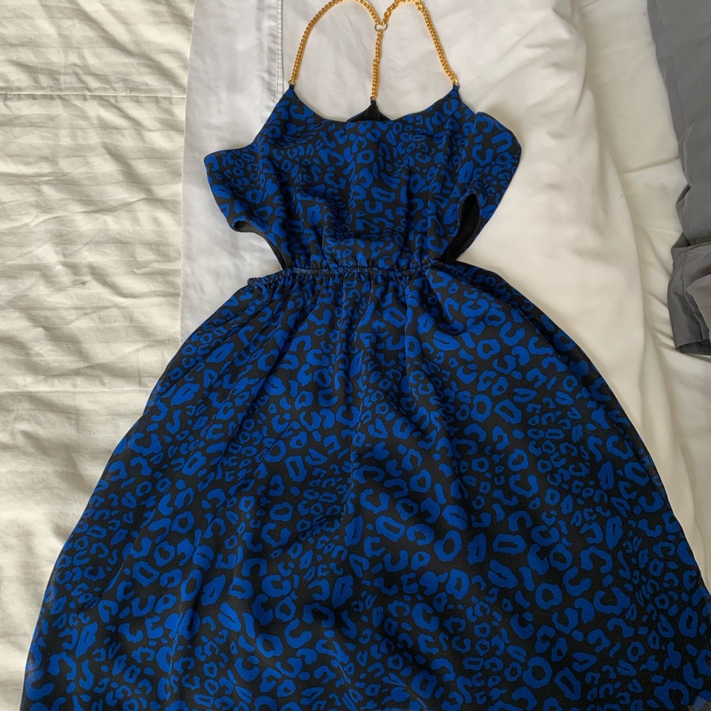 Charlotte Russe Gold Chain Leopard dress